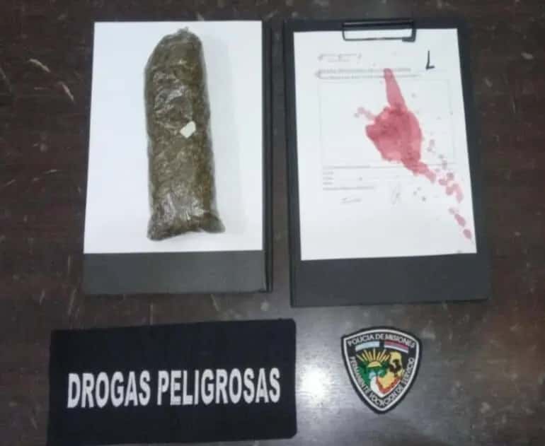 Campo Grande: sorprendieron a un presunto “dealer” de marihuana