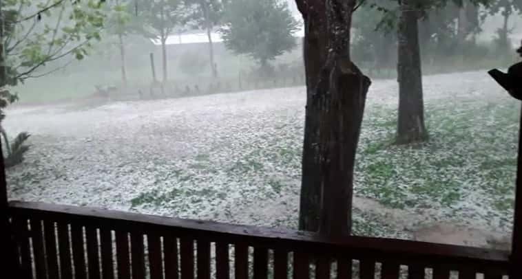 Granizo y lluvias fuertes provocaron daños en el Soberbio