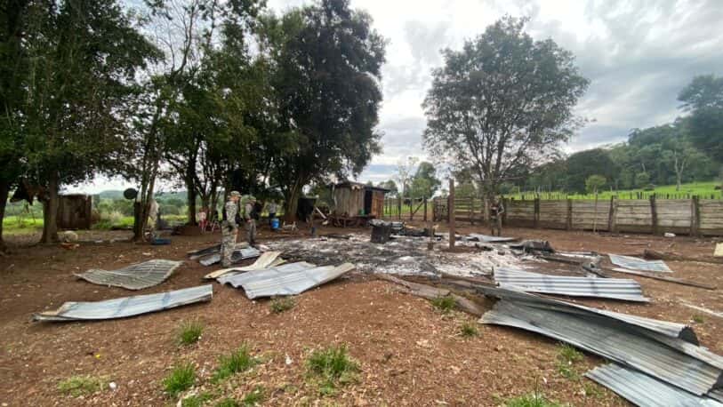 Caraguatay: incendio destruyó vivienda en zona rural