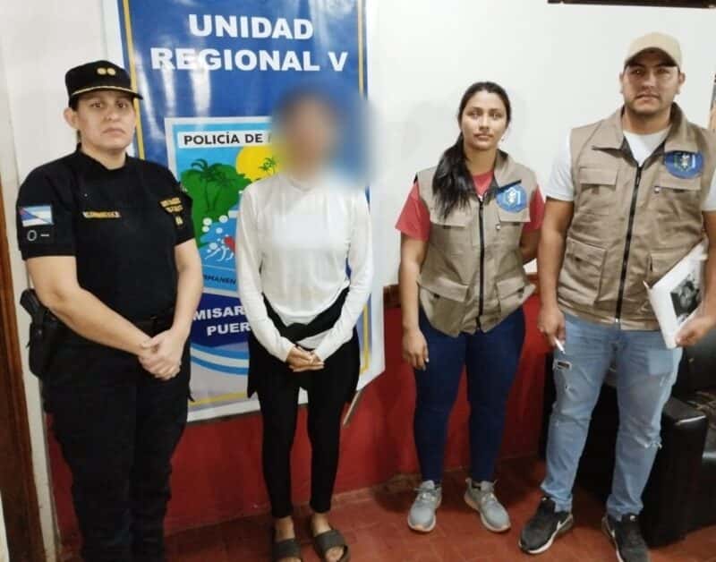 Policía de Misiones encuentra a joven buscada en Chaco