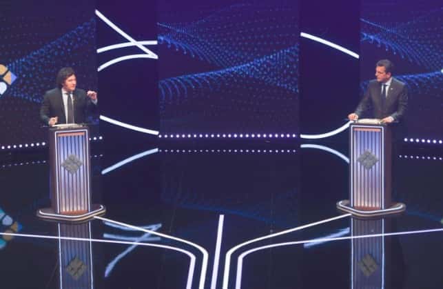 Elecciones 2023: Massa y Milei cruzaron golpes en un picante debate presidencial