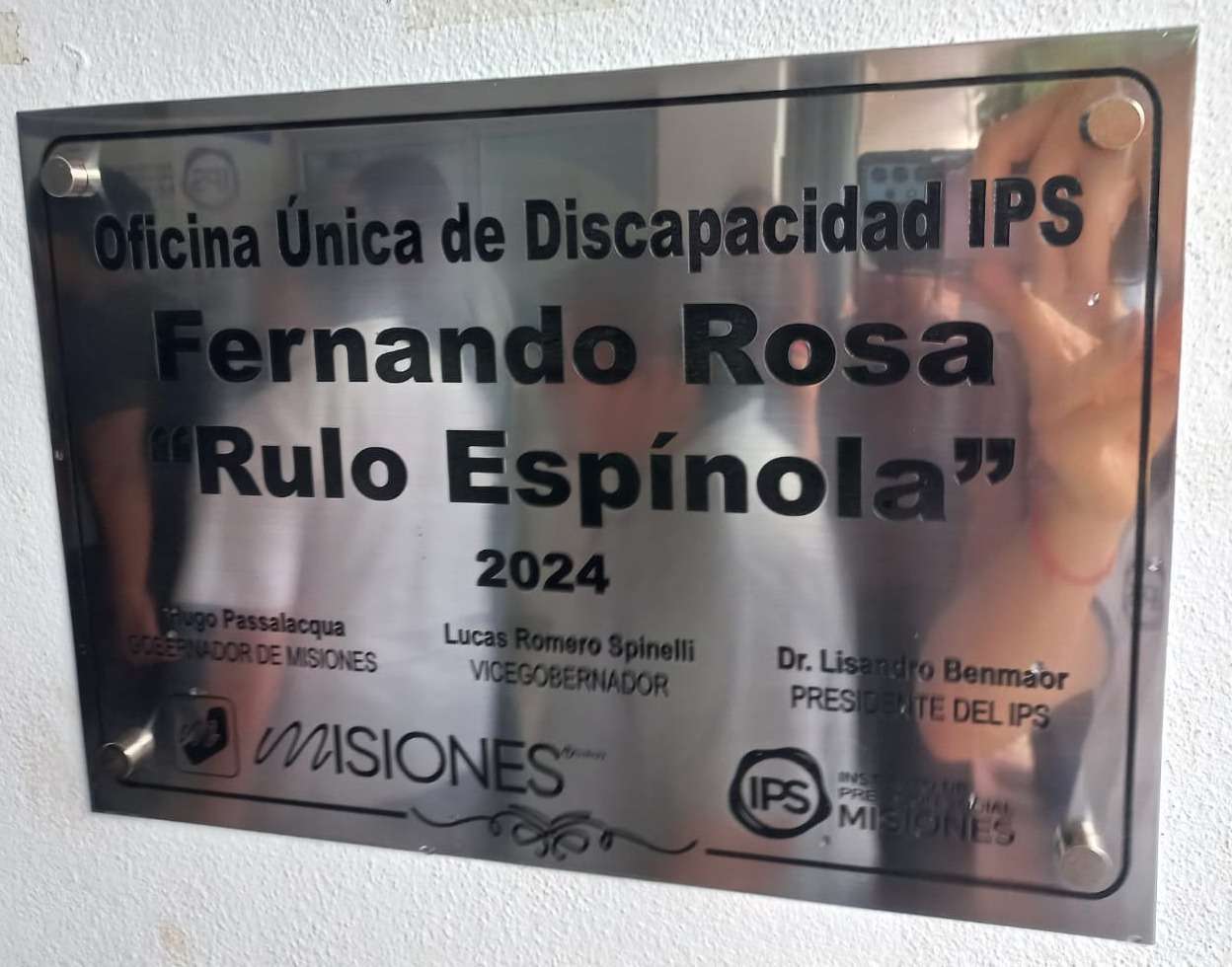 La Oficina Única de Discapacidad del IPS lleva el nombre del actor Fernando Rosa.
