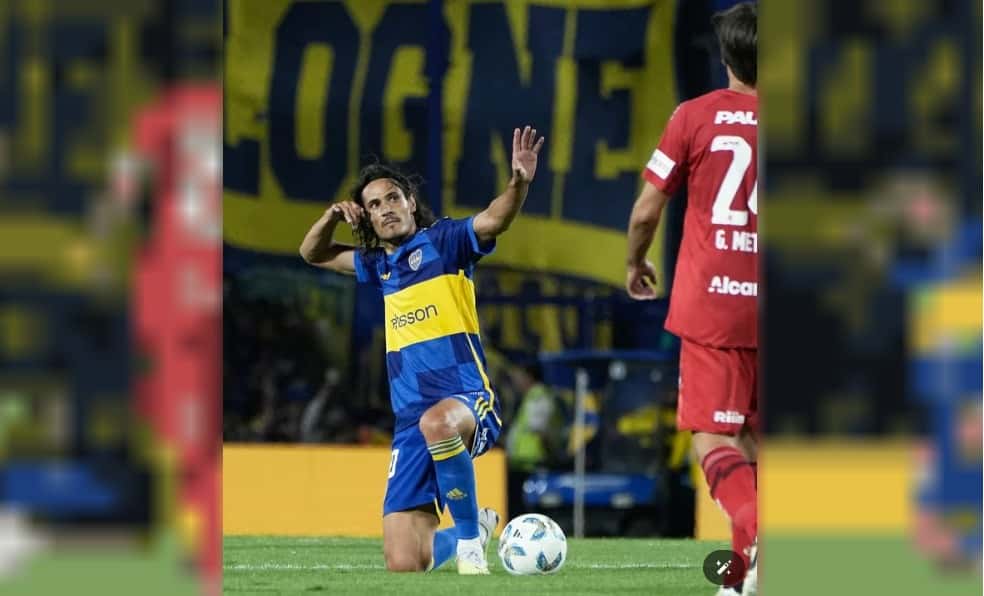 LPF: Con tres goles de Cavani, Boca le ganó a Belgrano