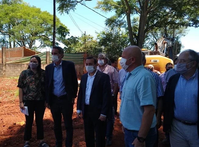 El gobernador y el ministro Katopodis recorrieron obras hídricas