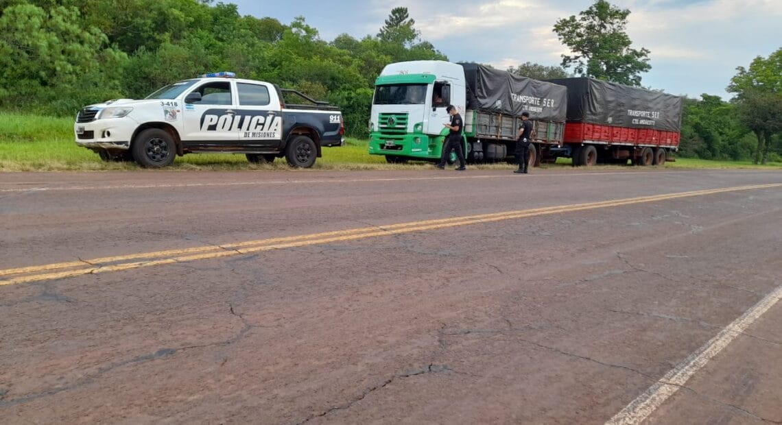 Interceptaron en la Ruta 1 un camión con 30 toneladas de soja