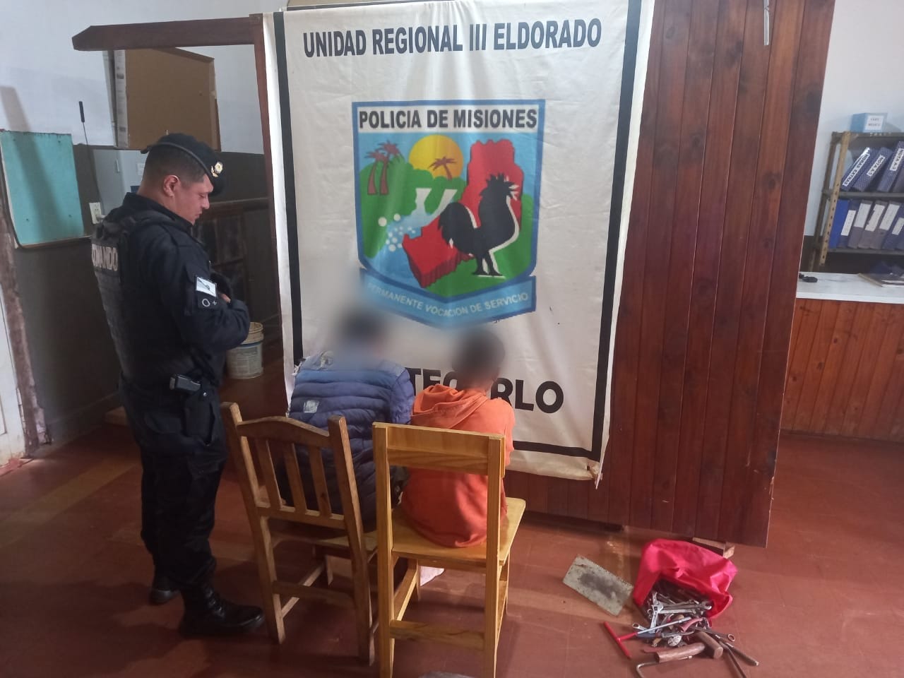 Montecarlo: Dos personas detenidas por robar herramientas