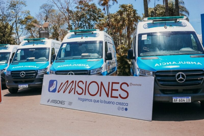Misiones recibió 9 ambulancias