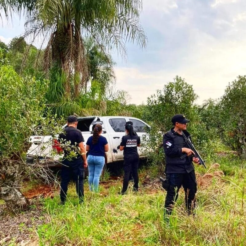 San Pedro | Camioneta robada es encontrada en zona de plantación de yerba mate