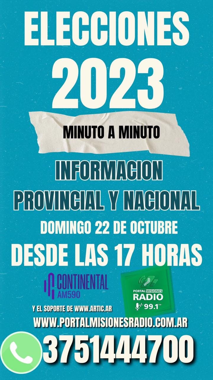 Elecciones 2023: Cobertura especial de Portal Misiones