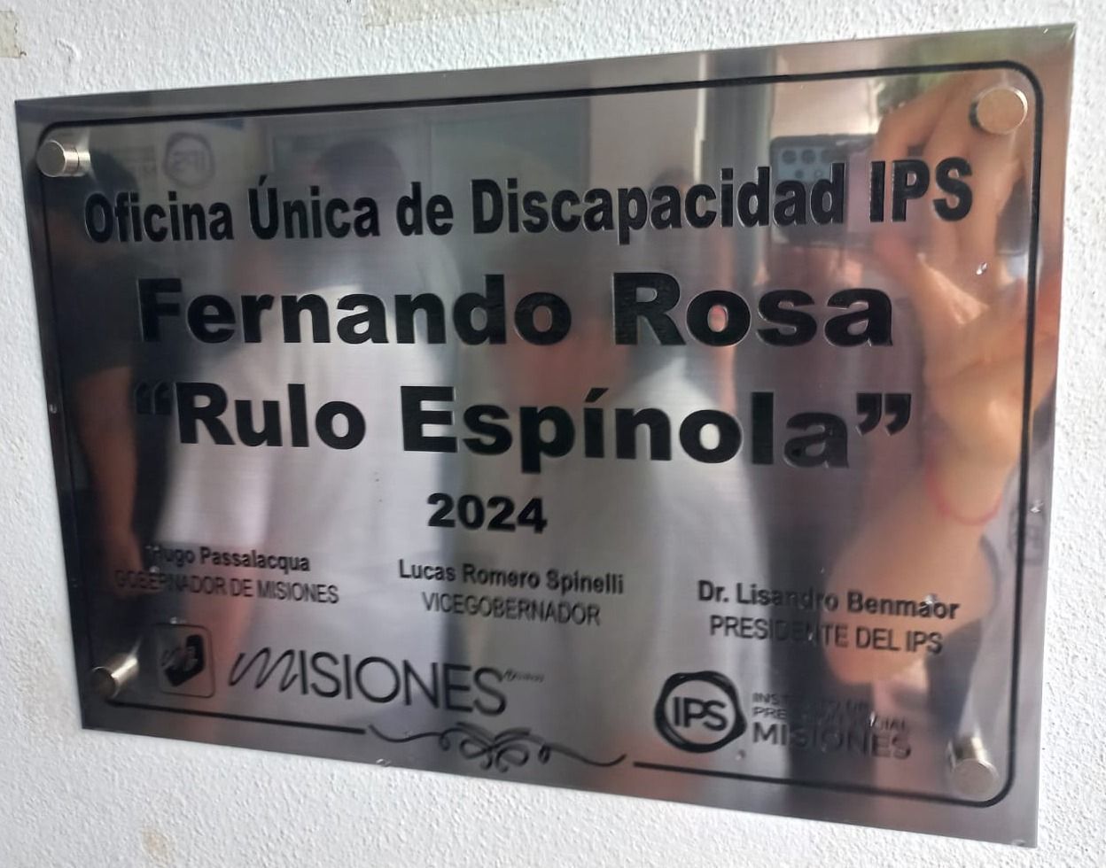 La Oficina Única de Discapacidad del IPS lleva el nombre del actor Fernando Rosa.